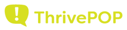 ThrivePOP-simplified logo-on teal