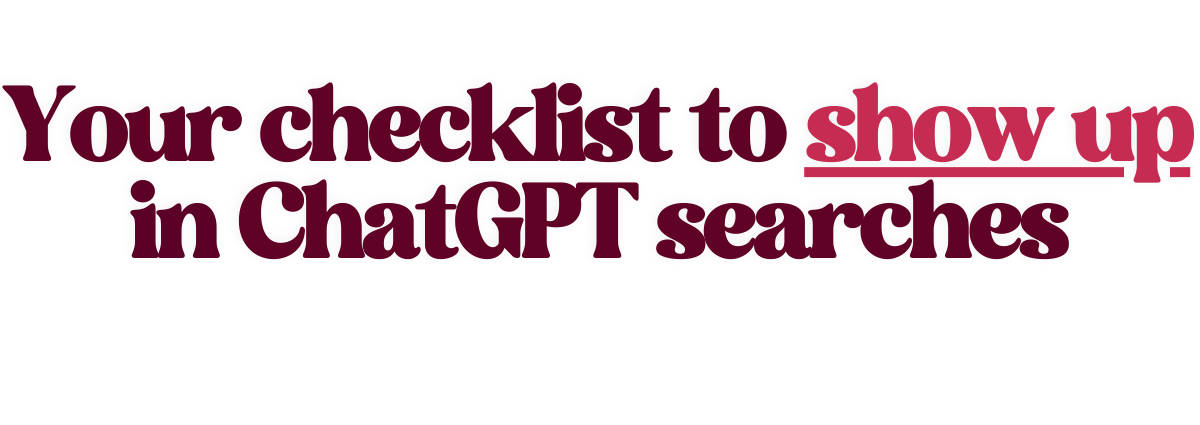 Your Checklist Your Checklist